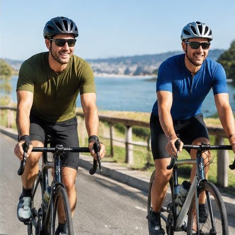 Man enjoying an active everyday lifestyle