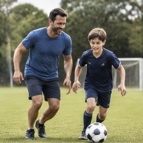 Man enjoying an active everyday lifestyle