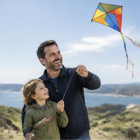 Man enjoying an active everyday lifestyle