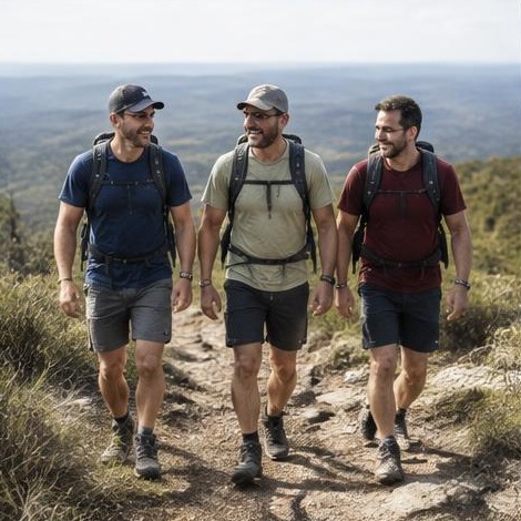 Man enjoying an active everyday lifestyle