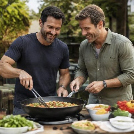 Man enjoying an active everyday lifestyle