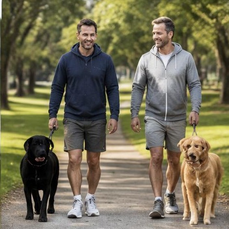 Man enjoying an active everyday lifestyle