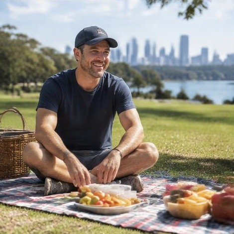 Man enjoying an active everyday lifestyle