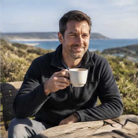 Man enjoying an active everyday lifestyle