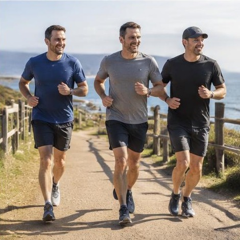 Man enjoying an active everyday lifestyle