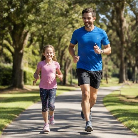 Man enjoying an active everyday lifestyle