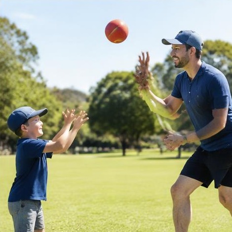 Man enjoying an active everyday lifestyle
