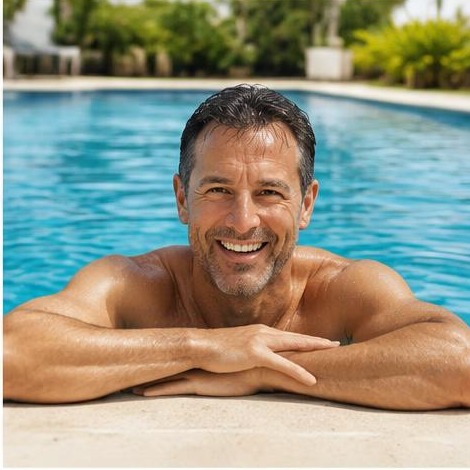 Man enjoying an active everyday lifestyle