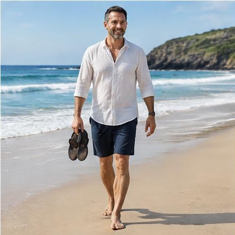 Man enjoying an active everyday lifestyle