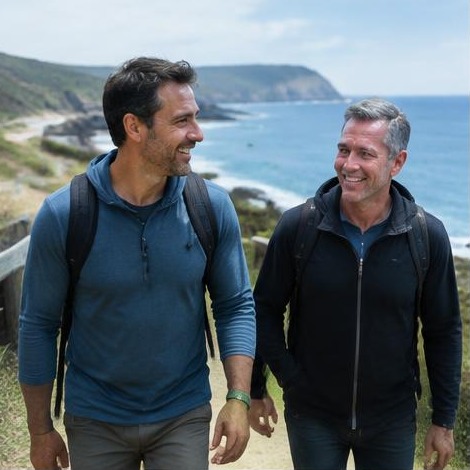 Man enjoying an active everyday lifestyle
