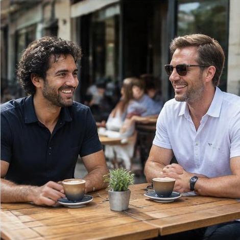 Man enjoying an active everyday lifestyle