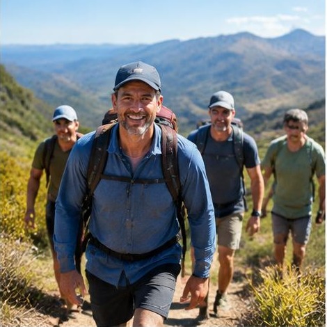 Man enjoying an active everyday lifestyle