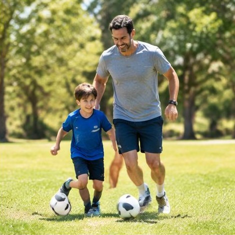 Man enjoying an active everyday lifestyle