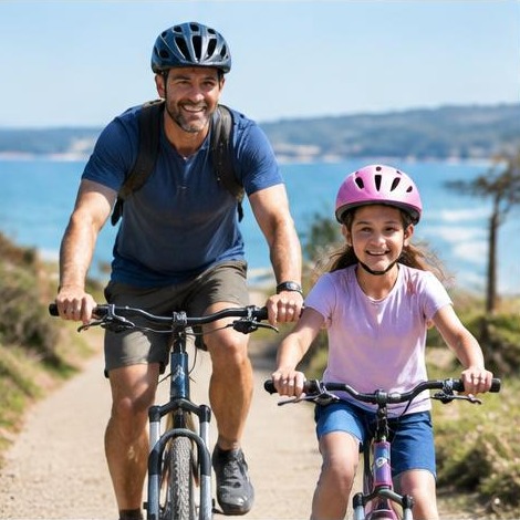 Man enjoying an active everyday lifestyle