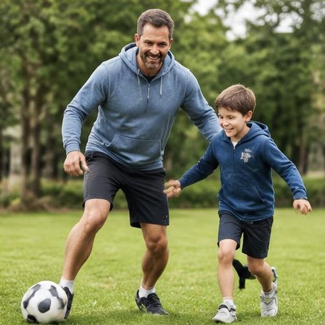 Man enjoying an active everyday lifestyle