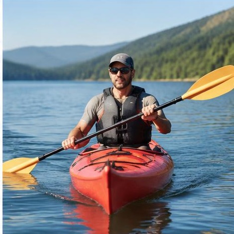 Man enjoying an active everyday lifestyle