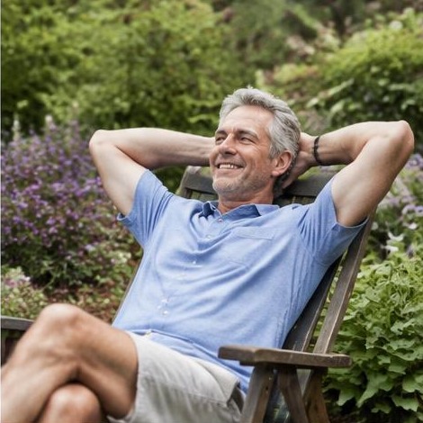 Man enjoying an active everyday lifestyle
