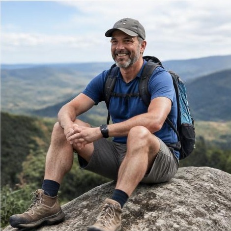 Man enjoying an active everyday lifestyle