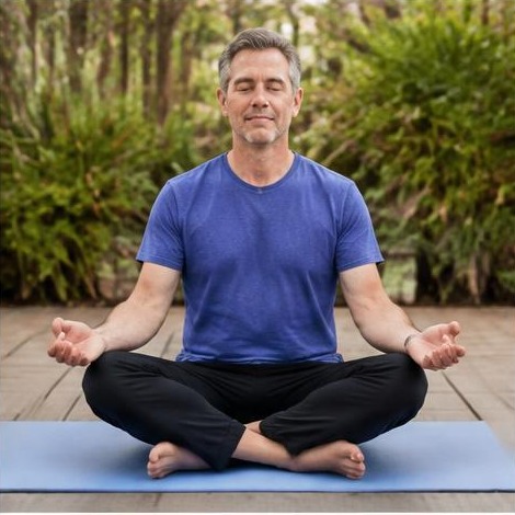 Man enjoying an active everyday lifestyle