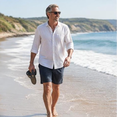 Man enjoying an active everyday lifestyle