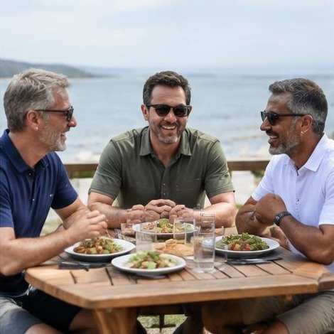 Man enjoying an active everyday lifestyle
