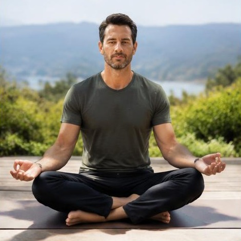 Man enjoying an active everyday lifestyle
