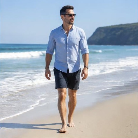 Man enjoying an active everyday lifestyle