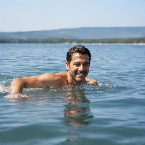 Man enjoying an active everyday lifestyle