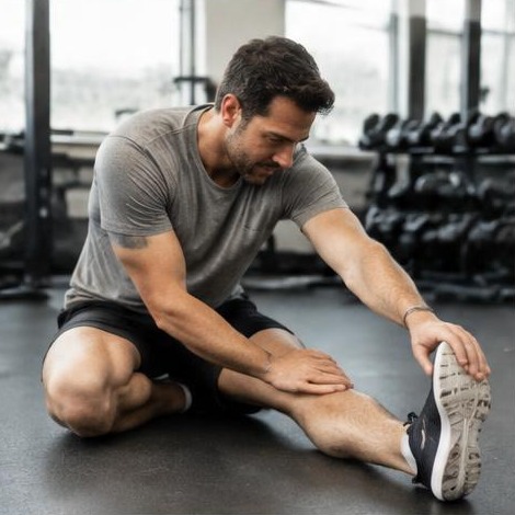 Man enjoying an active everyday lifestyle