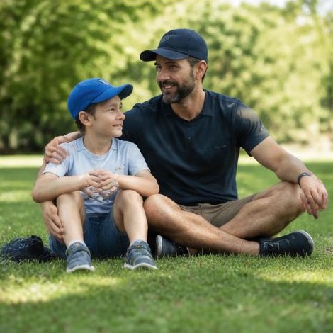 Man enjoying an active everyday lifestyle