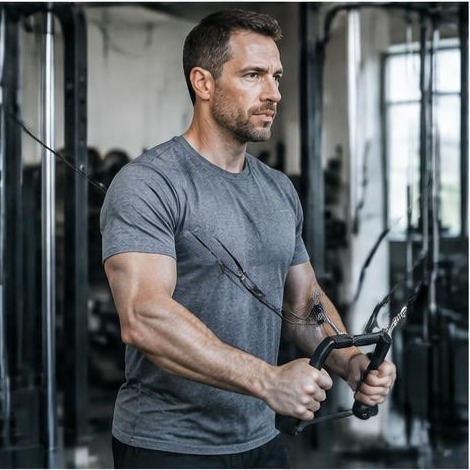Man enjoying an active everyday lifestyle