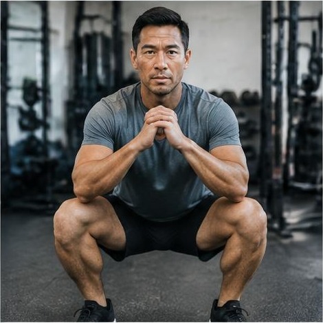 Man enjoying an active everyday lifestyle