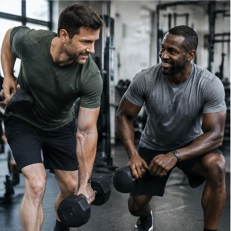Man enjoying an active everyday lifestyle