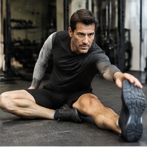 Man enjoying an active everyday lifestyle