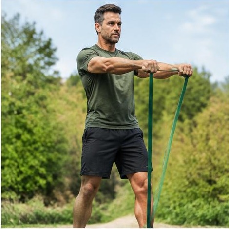 Man enjoying an active everyday lifestyle