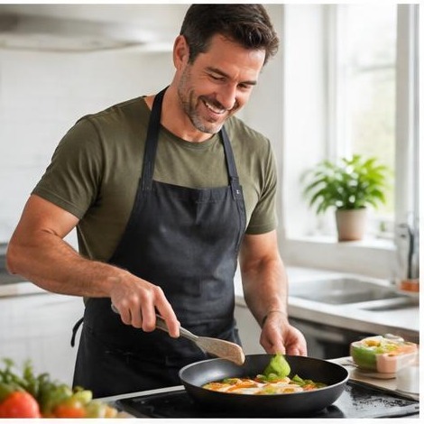 Man enjoying an active everyday lifestyle