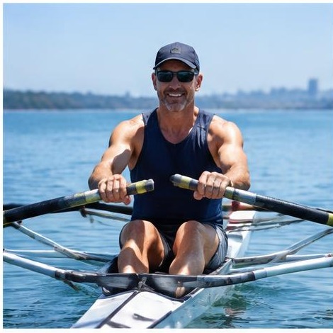 Man enjoying an active everyday lifestyle