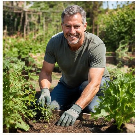 Man enjoying an active everyday lifestyle