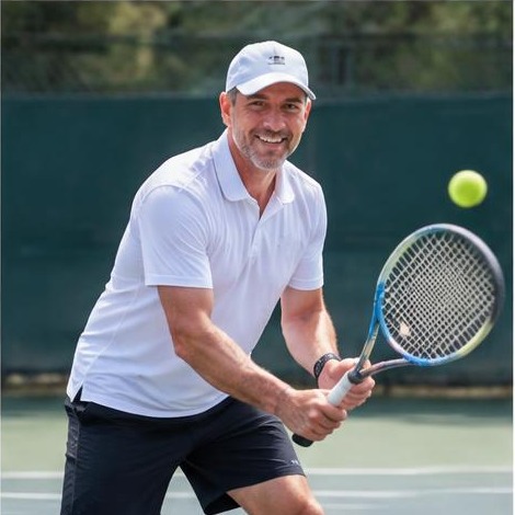 Man enjoying an active everyday lifestyle