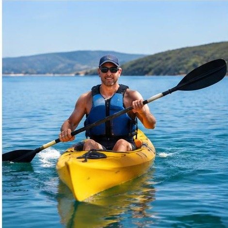 Man enjoying an active everyday lifestyle