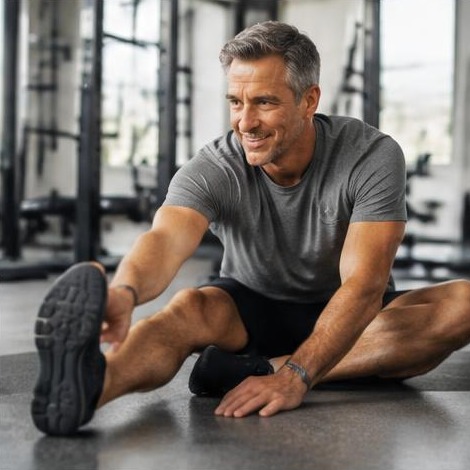 Man enjoying an active everyday lifestyle