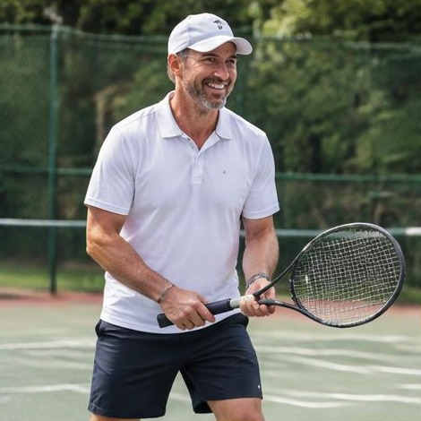 Man enjoying an active everyday lifestyle